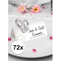 Jubileum tafel naam kaarten 72 stuk