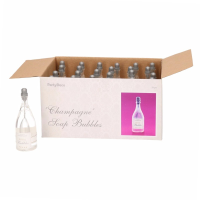 Bruiloft bellenblaas champagne flesjes 24x