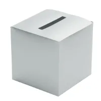 Chaks Enveloppendoos - zilver - bruiloft - papier - 23 x 23 cm - envelop cadeaudoos