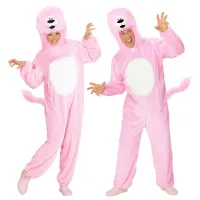 Dierenpakken roze leeuw overall