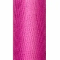 Decoratiestof tule felroze 15 cm breed