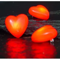 Trendoz Hartjes broche - met knipperlicht - op batterijen - 4 cm