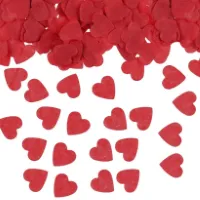 Valentijn confetti rode hartjes