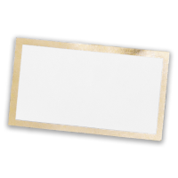 Naamkaartjes/plaatskaartjes - Bruiloft - wit/goud - 10x stuks - 10 x 6 cm
