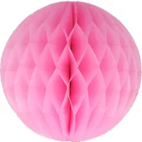 1x Papieren kerstballen roze 10 cm kerstversiering