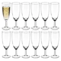 Secret de Gourmet Champagneglazen Conical - 12x stuks - prosecco/cava glazen - 150 ml