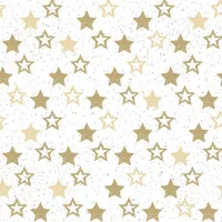 20x Servetten met gouden sterretjes 33 x 33 cm