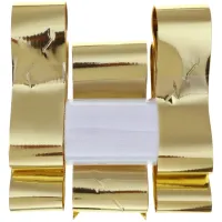 Trouwauto lint met strikjes - Bruiloft - goud - just married - autodecoratie set