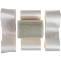 Trouwauto lint met strikjes - Bruiloft - wit/creme satijnglans - just married - autodecoratie set