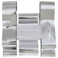 Trouwauto lint met strikjes - Bruiloft - zilver - just married - autodecoratie set