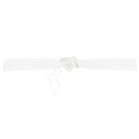 Trouwauto organza lint Rozen - Bruiloft - creme - 2x stuks - just married