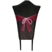 Tule stof op rol - bordeaux rood - 30cm x 9meter - Organza/mesh decoratie stoffen