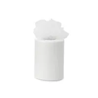Tule stof op rol - wit - 7.5cm x 20meter - Organza/mesh decoratie stoffen