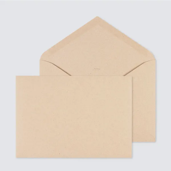10 x Bruine kraft envelop - Eigen ontwerp