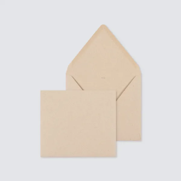 10 x Bruine kraft enveloppe - Trouwen