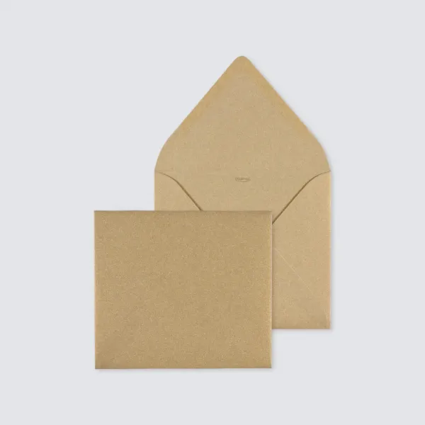 10 x Metallic gouden envelop - Eigen ontwerp