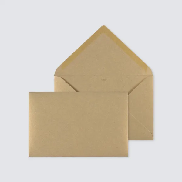 10 x Metallic gouden envelop met puntklep - Eigen ontwerp