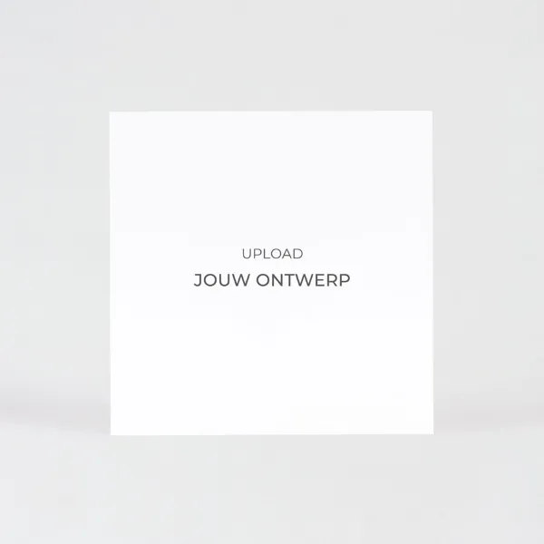 Glanzende vierkante kaart eigen ontwerp (proefdruk)