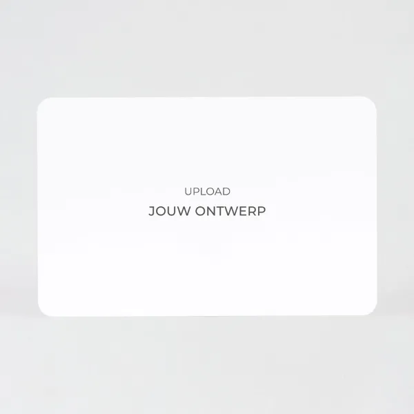 Liggende eigen ontwerp kaart met ronde hoeken glanzend papier (proefdruk)