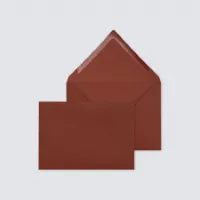 10 x Envelop roestbruin met puntklep - Trouwen