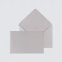 10 x Envelop zilver metallic - Geboorte