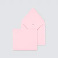 10 x Lichtroze envelop - Eigen ontwerp