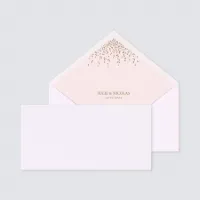 10 x Luxe envelop met losse voering bloemblaadjes - Trouwen