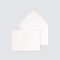 10 x Rechthoekige ecru envelop - Trouwen
