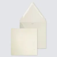 10 x Vierkante envelop met puntklep in gerecycleerd papier - Trouwen