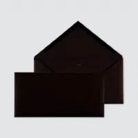 10 x zwarte enveloppe met puntklep - Trouwen