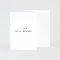 Blanco drieluikkaart eigen ontwerp mat papier (proefdruk)