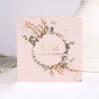 Boho trouwkaart met namen in folie - Trouwen (proefdruk)