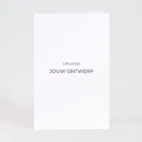 Dubbele staande kaart glanzend papier eigen ontwerp (proefdruk)
