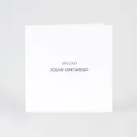 Dubbele vierkante kaart van glanzend papier - Eigen ontwerp (proefdruk)