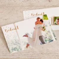 Foto bedankkaart met confetti - Trouwen (proefdruk)