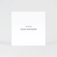 Glanzende vierkante kaart eigen ontwerp (proefdruk)