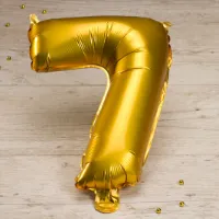 Gouden cijferballon 7 - Feest