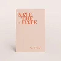 Hippe save the date kaart met tekst - Trouwen (proefdruk)