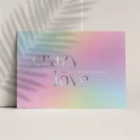 Holografische trouwkaart met folie - Trouwen (proefdruk)