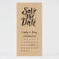 Kalender Save the Date kraft