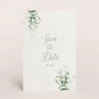 Klassiek save the date kaartje met bloemen - Trouwen (proefdruk)