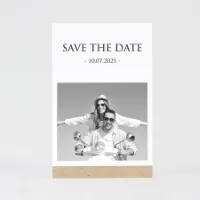 Kraft save the date kaart met foto