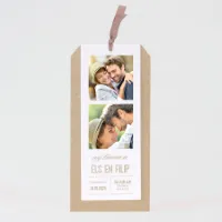 Kraft trouwkaart met filmstrip - Trouwen (proefdruk)