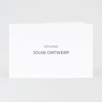 Langwerpige liggende dubbele kaart voor eigen ontwerp mat papier (proefdruk)