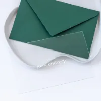 Liggende acryl kaart A5 met eigen ontwerp (proefdruk)