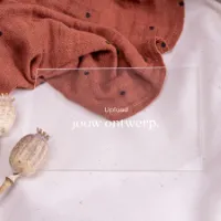 Liggende acryl kaart met eigen ontwerp (15 x 10 cm) (proefdruk)