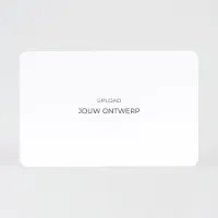 Liggende eigen ontwerp kaart met ronde hoeken glanzend papier (proefdruk)