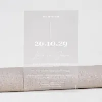 Minimalistische trouwkaart acryl - Trouwen (proefdruk)