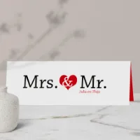 Mr. & Mrs. trouwkaart - Trouwen (proefdruk)
