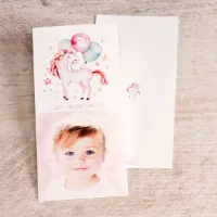 Origineel bedankkaartje met unicorn - Feest (proefdruk)